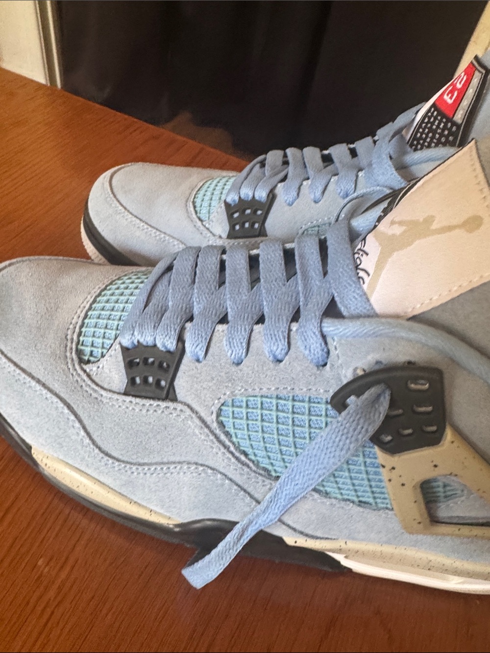 blue suede sneakers - Picture 7 of 10